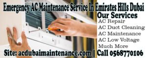 Read more about the article Emergency AC Maintenance Service In Emirates Hills Dubai