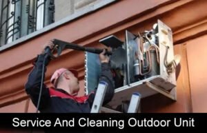 AC Service And Cleaning In Downtown Dubai - service and cleaning out door unit